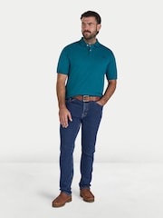 Raging Bull Blue Classic Pique Polo Shirt - Image 3 of 4