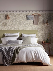 Secret Linen Store White Henry Brushed 100% Cotton Pillowcase - Image 4 of 5