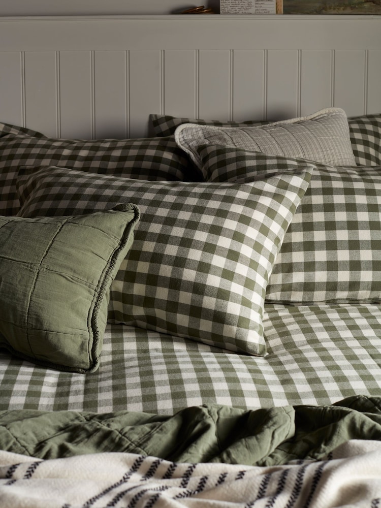 Secret Linen Store Gilbert Gingham Brushed 100% Cotton Duvet Cover - 画像 6 / 6