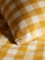 Secret Linen Store Saffron Gilbert Gingham Brushed 100% Cotton Pillowcase - Image 3 of 6
