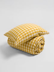 Secret Linen Store Saffron Gilbert Gingham Brushed 100% Cotton Pillowcase - Image 4 of 6