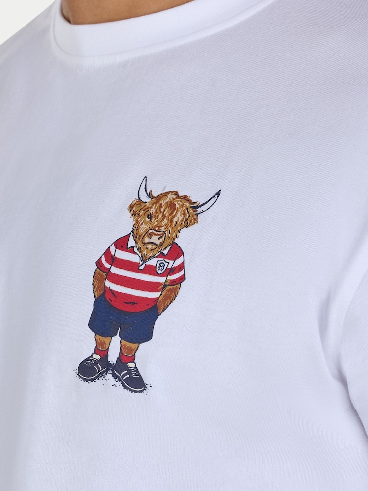Raging Bull White Bully T-Shirt - Image 4 of 4 Raging Bull White Bully T-Shirt - Image 4 of 4