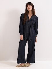 Phase Eight Blue Petite Patricia Jumpsuit - Image 1 of 7
