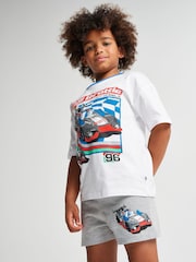Brand Threads Blue Hot Wheels Short Pyjamas Set - Image 4 of 6