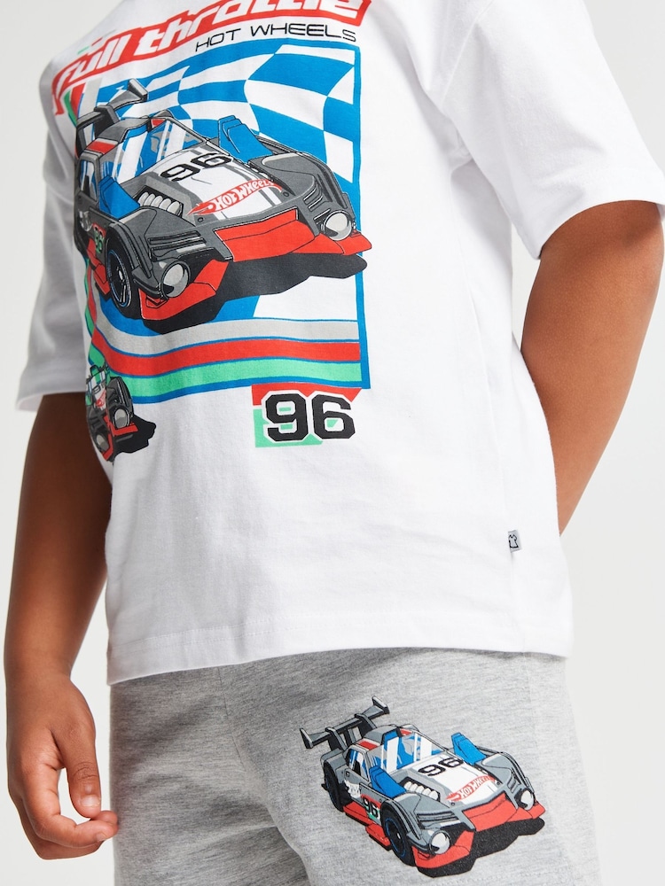 Brand Threads Blue Hot Wheels Short Pyjamas Set - Image 6 of 6