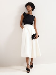 Phase Eight Black Perla Satin Dress - Image 1 of 7