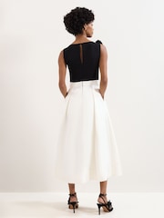 Phase Eight Black Perla Satin Dress - Image 2 of 7