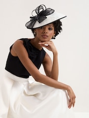 Phase Eight Black Perla Satin Dress - Image 6 of 7