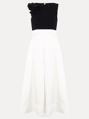 Phase Eight Black Perla Satin Dress - Image 7 of 7