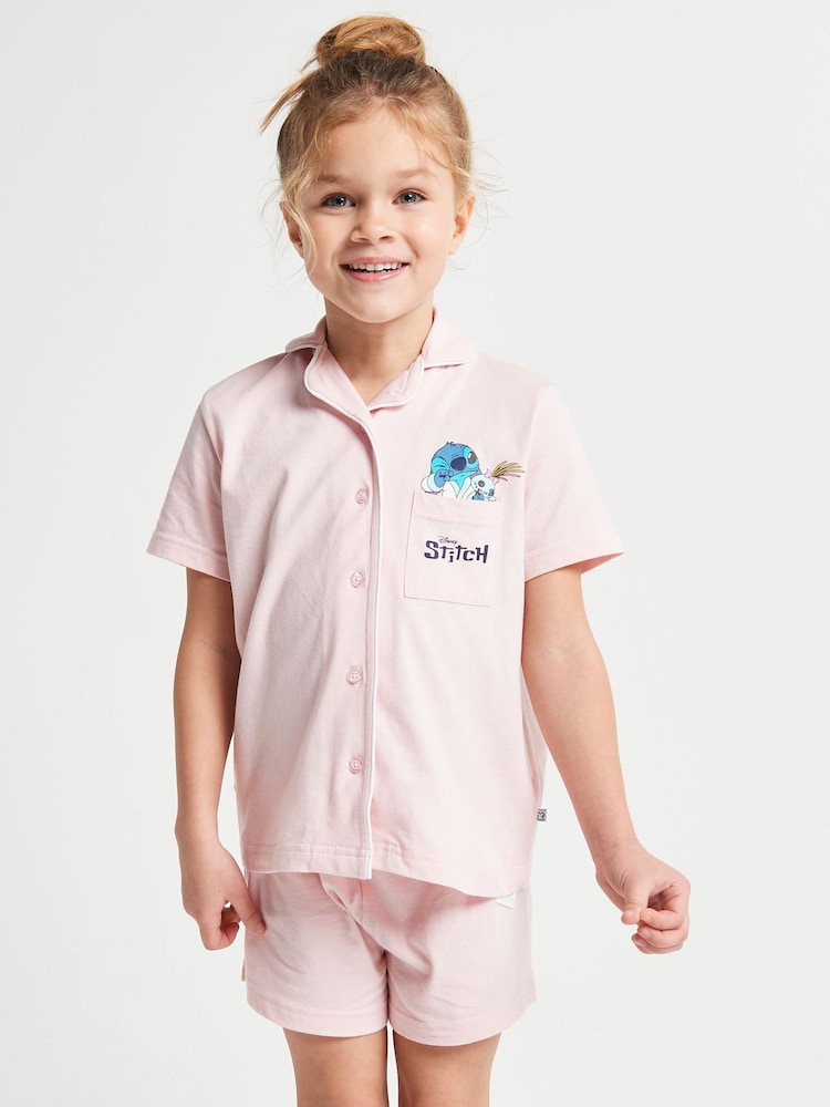 Brand Threads Lilo & Stitch Short Pyjamas Set - صورة 1 من 6