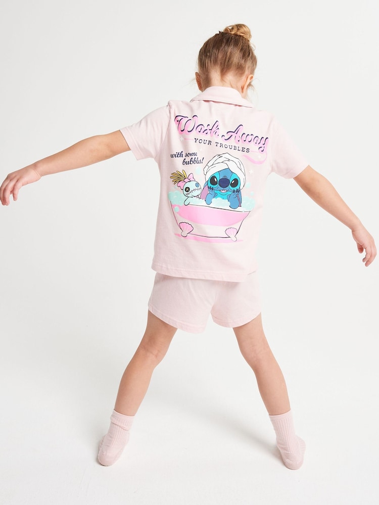 Brand Threads Lilo & Stitch Short Pyjamas Set - صورة 2 من 6