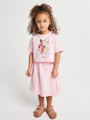 Brand Threads Pink Disney Princess T-Shirt & Tulle Skirt Set - Image 5 of 6
