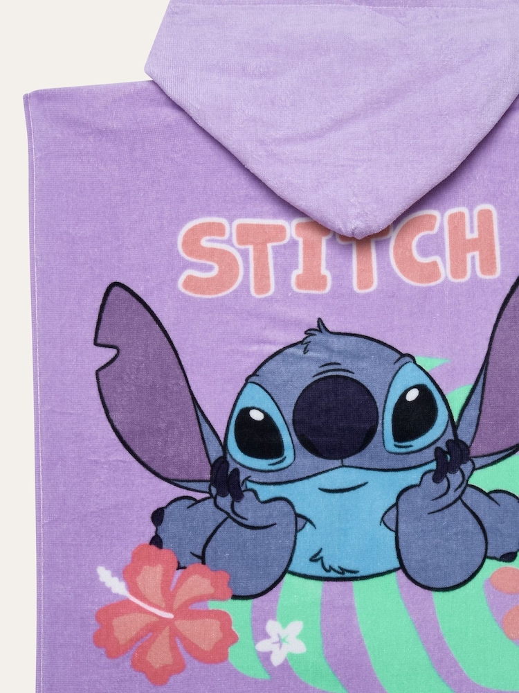 Brand Threads Purple Lilo & Stitch Swim Poncho - Image 4 of 4