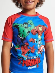 Brand Threads Blue Marvel Avengers Sunsafe Suit - Image 5 of 6