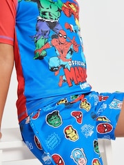 Brand Threads Blue Marvel Avengers Sunsafe Suit - Image 6 of 6