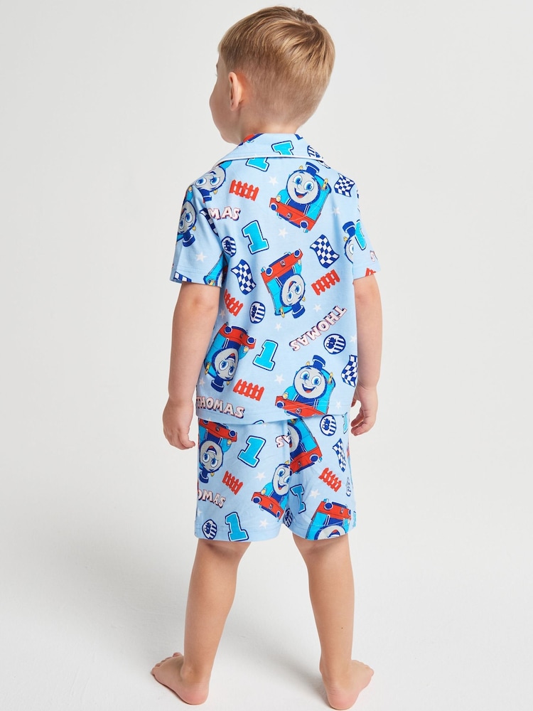 Brand Threads Blue Thomas The Tank Short Pyjamas Set - Image 2 of 6
