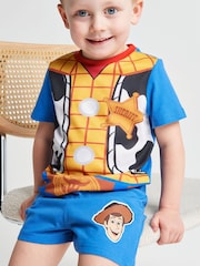 Brand Threads Blue Toy Story Short Pyjamas Set 2 pack - Image 4 of 7