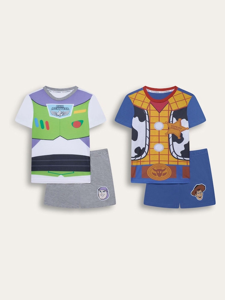 Brand Threads Blue Toy Story Short Pyjamas Set 2 pack - Image 9 of 9
