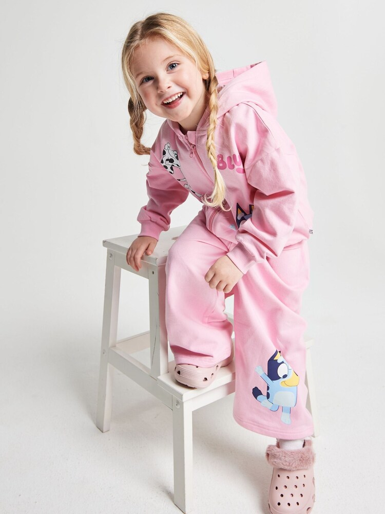 Brand Threads Pink Bluey Joggers Set - Image 6 of 6