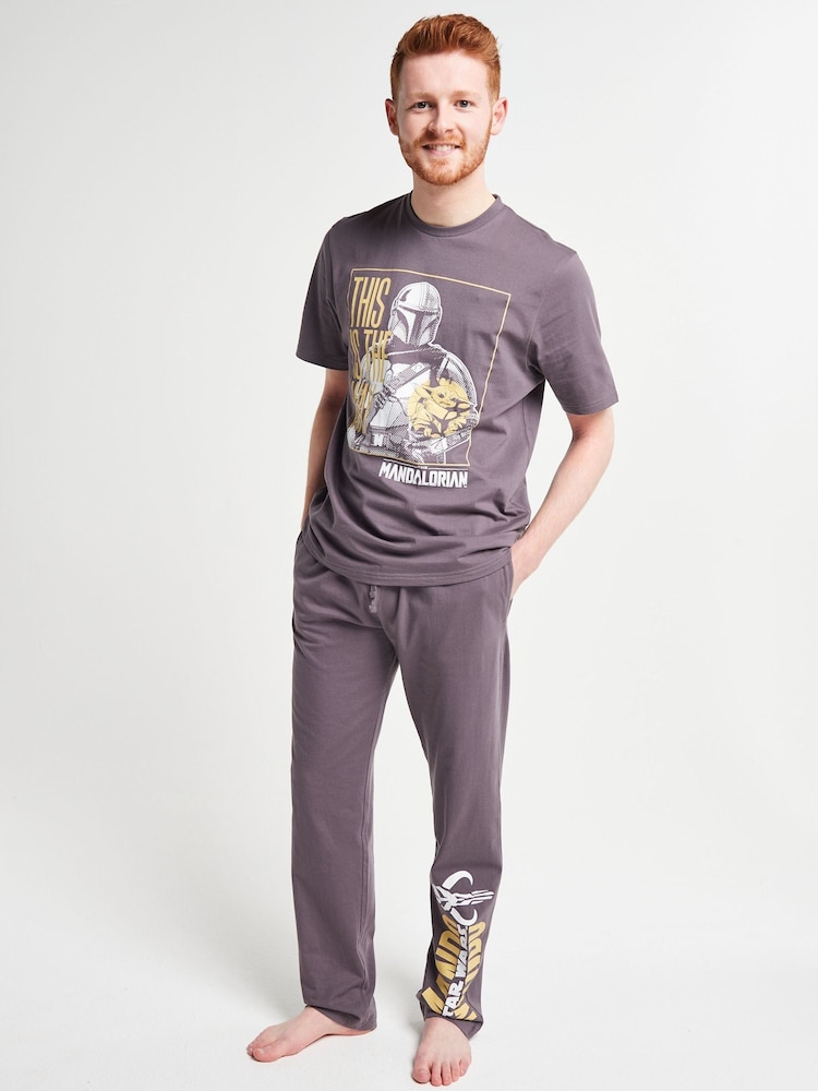 Brand Threads Grey Mandalorian Pyjamas Set - Image 1 of 6