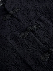 Black Sleeveless Lace Fastening Top - Image 2 of 3