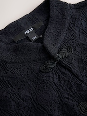 Black Sleeveless Lace Fastening Top - Image 3 of 3