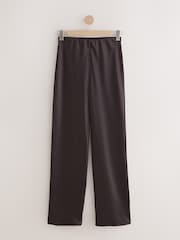 চকোলেট ব্রাউন - N. Premium Satin Wide Leg Trousers - 7এর মধ্যে 5 ছবি