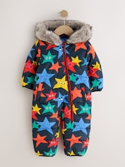 Star Print Padded Snowsuit (3mths-7yrs) - Image 1 of 4