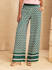 Love & Roses Geo Print Trousers - Attēls 1 no 4