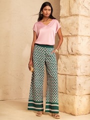 Love & Roses Geo Print Trousers - Attēls 3 no 4