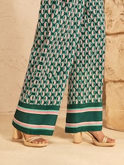 Love & Roses Geo Print Trousers - Attēls 4 no 4