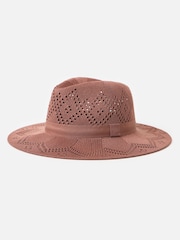 Oliver Bonas Chocolate Fabric Fedora Hat - Image 3 of 4