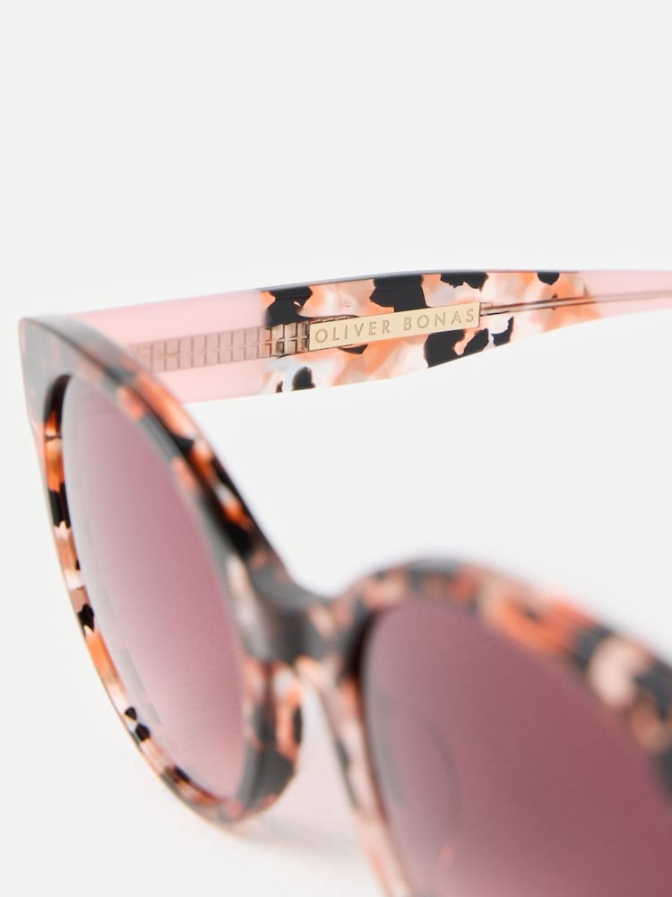Елегантні ацетатні сонцезахисні окуляри Oliver Bonas із штучного черепахового панцира - Image 4 of 4
