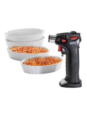 GEFU White CARMELLO Creme Brulee Set - Image 1 of 6