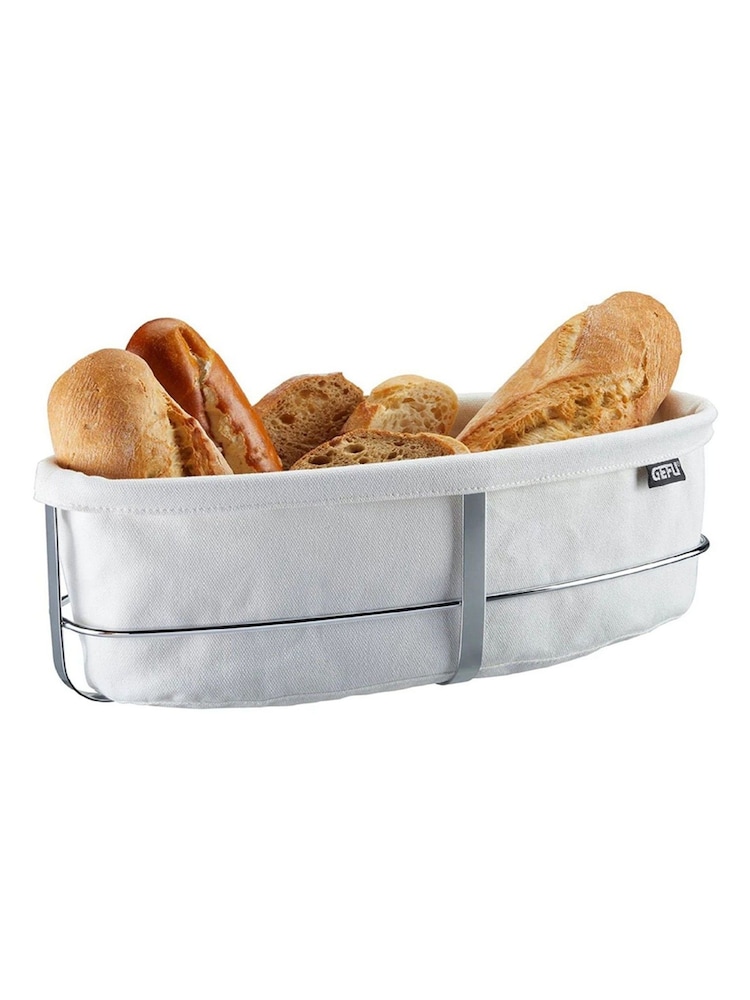 GEFU White Brunch Bread Basket - Image 1 of 2
