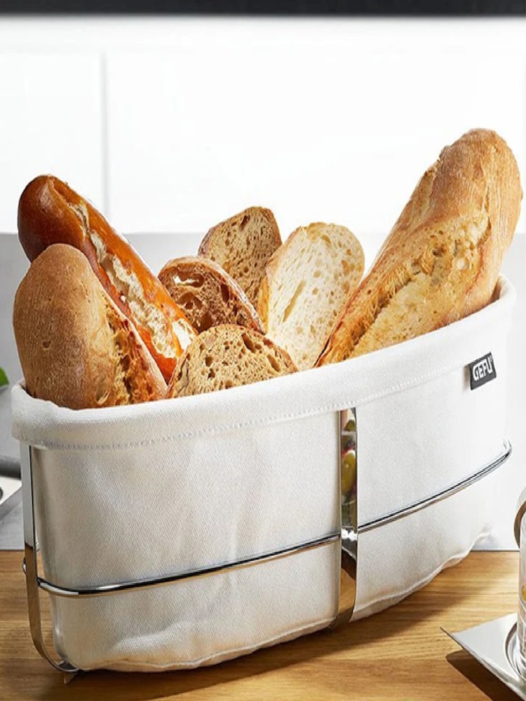 GEFU White Brunch Bread Basket - Image 2 of 2