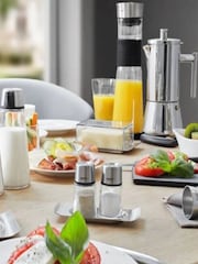 GEFU Black Or Silver Brunch Salt And Pepper Shaker Set - Image 2 of 3