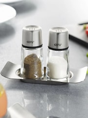 GEFU Black Or Silver Brunch Salt And Pepper Shaker Set - Image 3 of 3