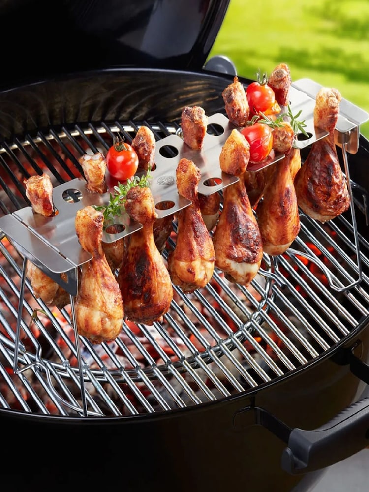 GEFU Silver BBQ Chicken Leg Rack - Image 1 of 2 GEFU Silver BBQ Chicken Leg Rack - Image 1 of 2