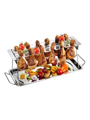 GEFU Silver BBQ Chicken Leg Rack - Image 2 of 2