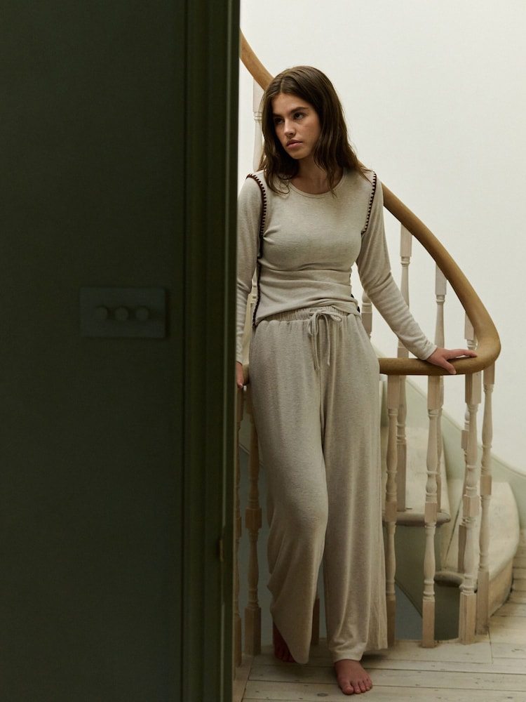 Daily by Desmond & Dempsey Loungewear Set - 6şəkildən 1 şəkil