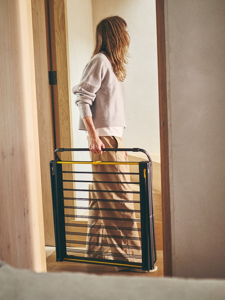 Joseph Joseph Black AirFrame™ Max 3 Tier Clothes Airer - Image 5 of 5 Joseph Joseph Black AirFrame™ Max 3 Tier Clothes Airer - Image 5 of 5