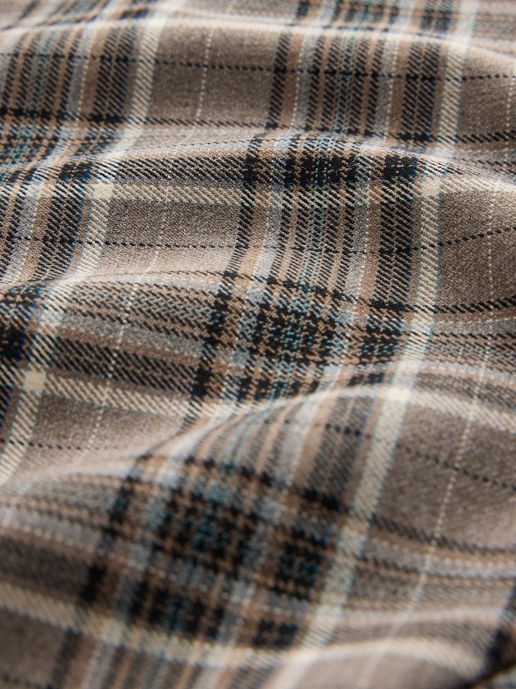 Mink Brown Check Midi Skirt - Image 3 of 3 Mink Brown Check Midi Skirt - Image 3 of 3