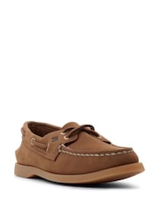 Sperry Brown Authentic 2 Eye Boat Shoes - Image 3 of 5