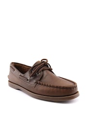Sperry Brown Authentic 2 Eye Boat Shoes - Image 3 of 5