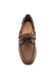 Sperry Brown Authentic 2 Eye Boat Shoes - Image 4 of 5