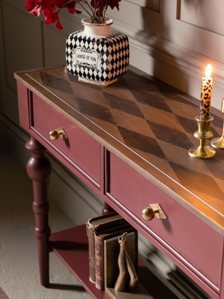 Rockett St George Brick Red Emporium Console Table - Image 2 of 10