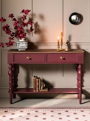 Rockett St George Brick Red Emporium Console Table - Image 3 of 10