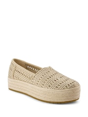 TOMS Gold Valencia Espadrilles - Image 1 of 5