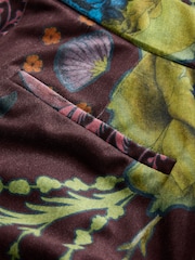 Print Velvet Wide Leg Trousers - Image 9 of 10